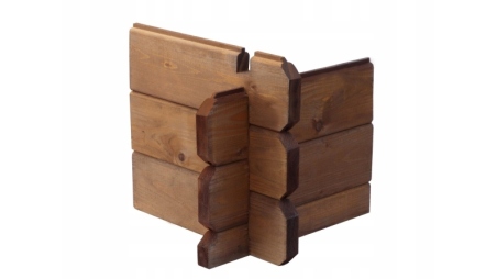 Terrasse en bois avec balustrade pour abri en bois - 6m2 - 3m x 2m - imprégnée - couleur: marron