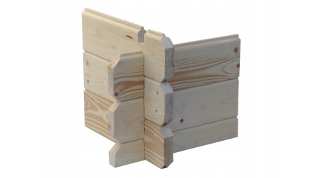 Terrasse en bois avec balustrade pour abri en bois - 8m2 - 4m x 2m - couleur: naturel