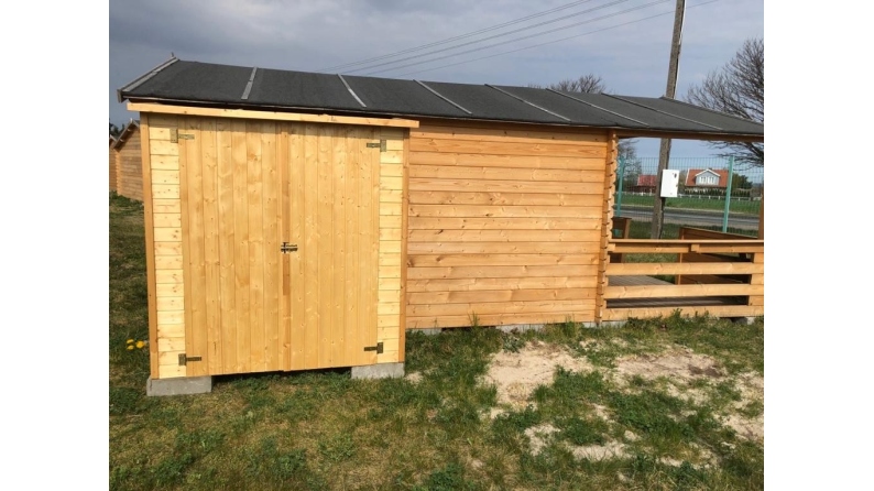 Armoire de jardin à outils 1.66x0.82 m H.1.86 - avec plancher et paroi arrière