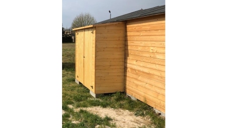 Armoire de jardin à outils 1.66x0.82 m H.1.86 - avec plancher et paroi arrière