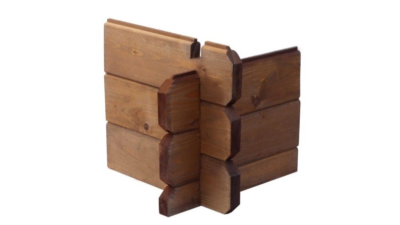 Terrasse en bois avec balustrade pour abri en bois - 9m2 - 3m x 3m - imprégnée - couleur: marron