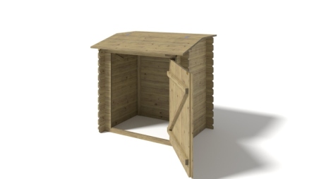 Armoire de jardin en bois -1.2x0.89 m - H.1.13 m - imprégné