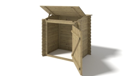 Armoire de jardin en bois -1.2x0.89 m - H.1.13 m - imprégné