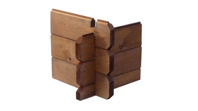 Abri de jardin en bois - 15.2m2 - 3.9x3.9m - Traité - Ep. 34mm - Couleur: marron