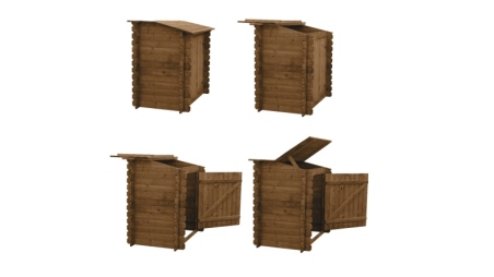 Piscine en bois 5.37x5.37 - H.1.31 m autoportante