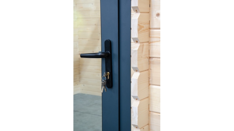 Abri de jardin en bois - 15m2 - 5x3m - Ep. 28mm - Couleur: naturel