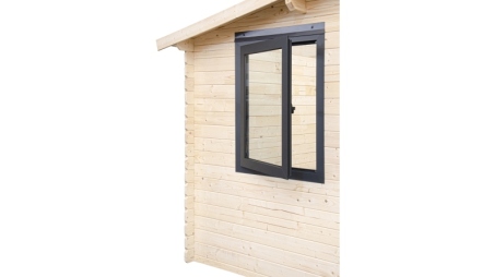 Abri de jardin en bois - 15m2 - 5x3m - Ep. 28mm - Couleur: naturel