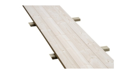 Plancher universel pour abris de jardin - 28 mm - paquet de 3 m2 - Non traité