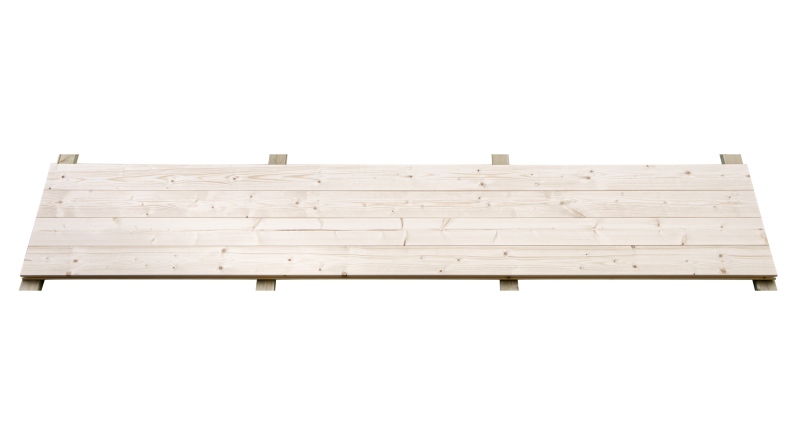 Plancher universel pour abris de jardin - 28 mm - paquet de 3 m2 - Non traité
