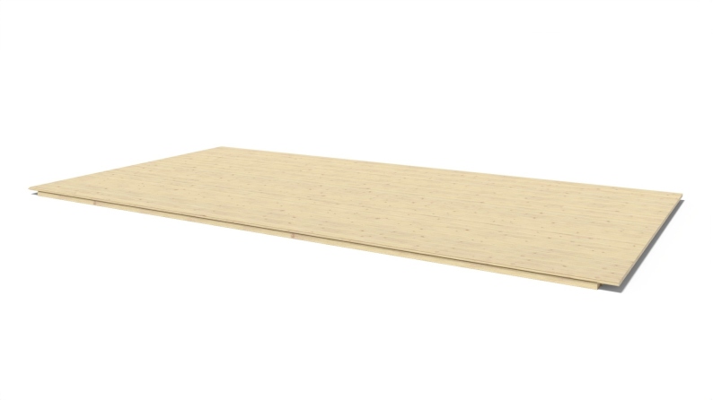 Plancher universel pour abris de jardin - 28 mm - paquet de 3 m2 - Non traité