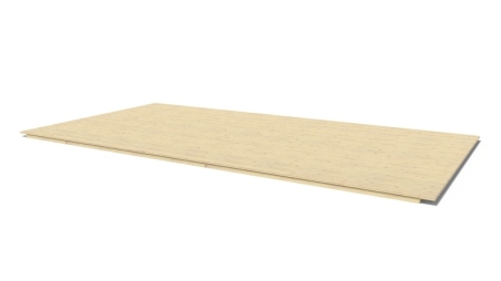 Plancher universel pour abris de jardin - 28 mm - paquet de 3 m2 - Non traité