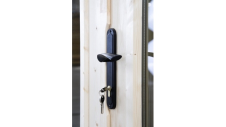 Abri de jardin en bois - 12m2 - 4x3m - Ep. 34mm - Couleur: naturel