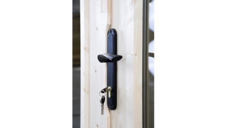 Abri de jardin en bois - 16m2 - 4x4m - Ep. 34mm - Couleur: naturel