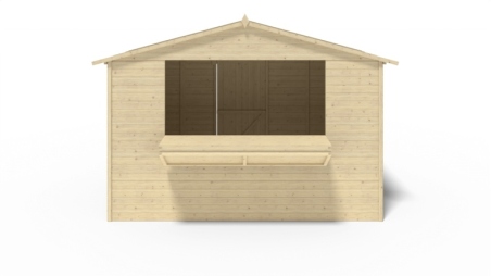 Kiosque/ stand de marché/ de vente 5.72 m2 - 3.11x1.84 m - 19 mm