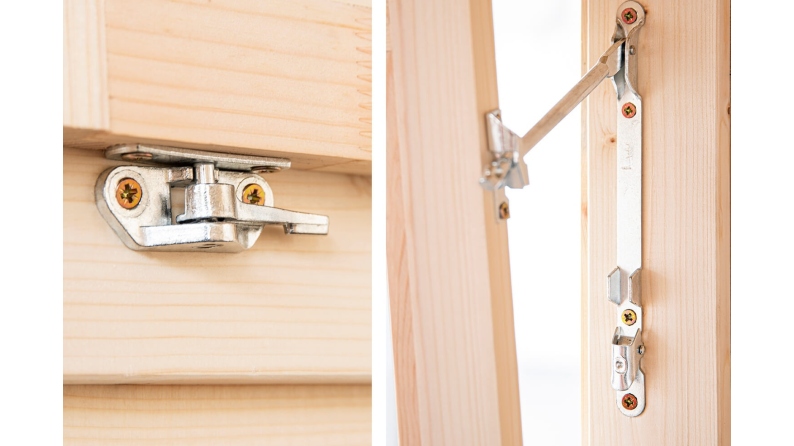 Abri de jardin en bois - 15.21m2 - 3.9x3.9m - Ep. 40mm - Couleur: naturel