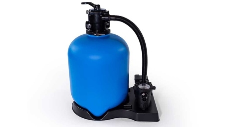 Piscine en bois 8.57x4.57 - H.1.31 m fixations à sceller