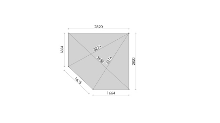 Abri de jardin en bois - 8m2 - 3x3m - Traité - Ep. 28mm - Couleur: marron
