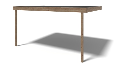 Pergola de jardin 3.02x4.24m - traité