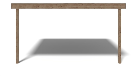 Pergola de jardin 3.02x4.24m - traité