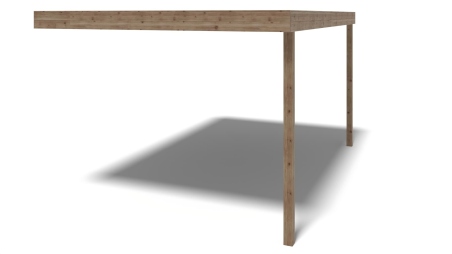 Pergola de jardin 3.02x4.24m - traité