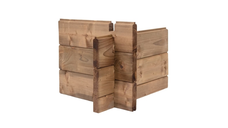 Abri de jardin en bois - 4x3 m avec extension de 4x2.76 m - 12 m² - Traité