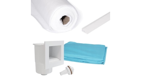 Piscine en bois Aqua 4.65x2.85 - H.1.24 m fixations à visser