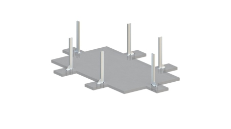 Piscine en bois Aqua 4.65x2.85 - H.1.24 m fixations à visser