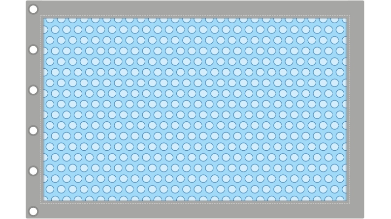 Bâche à bulles d'été 4.21 x 2.41 m pour piscine BAS7306