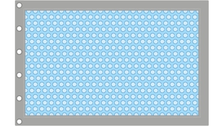 Bâche à bulles d'été 6.47 x 3.22 m pour piscine BAS7308