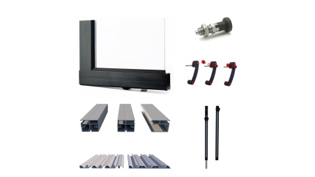 Abri de piscine Horizon - 6.1x2.38 m - polycarbonate massif 3 mm - pour piscine BAS7306