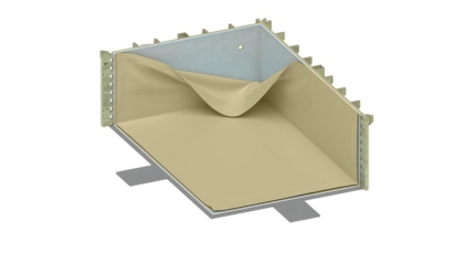 Liner 75/100 PVC, couleur Sable, pour piscine BAS7302