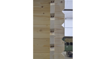 Abri de jardin en bois - 30m2 - 6x5m - Ep. 40mm - Couleur: naturel