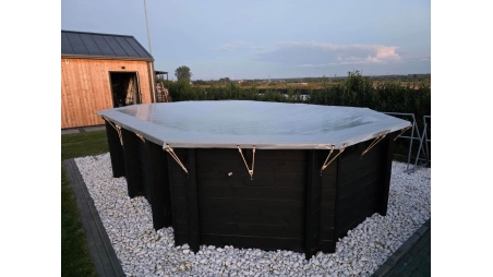 Bâche d'hiver  4.26 x 3.16 m pour piscine BAS7302. BAS7303