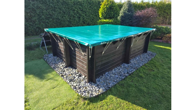 Bâche d'hiver  7.16 x 3.91 m pour piscine BAS7308