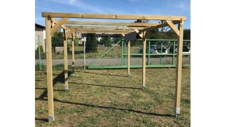 Carport, abri de voiture  3x5.1 m - 15.3 m2