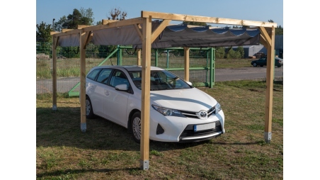 Carport, abri de voiture  3x5.1 m - 15.3 m2
