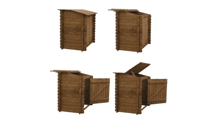 Piscine en bois 5.37x5.37 - H.1.31 m autoportante