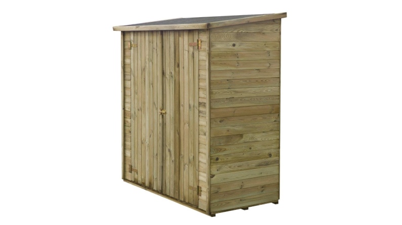 Armoire de jardin à outils 1,66x0,82 m H.1,86 - avec plancher et paroi arrière